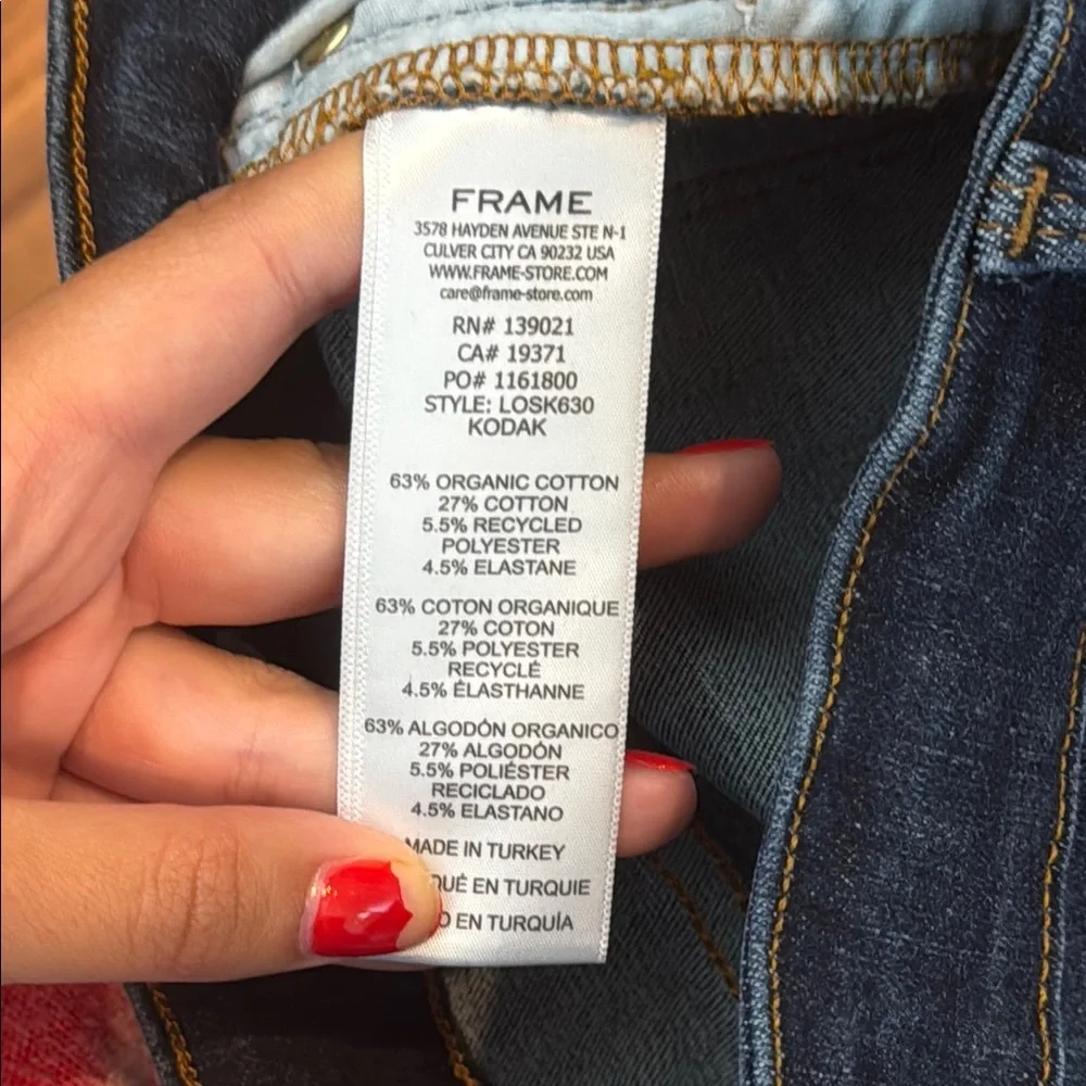 Frame Dark Blue Le One Skinny Women's Jeans Size 1